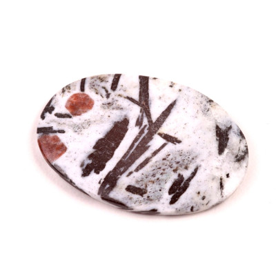 Kabošon Hornblende č.6364 (43x31x4mm)