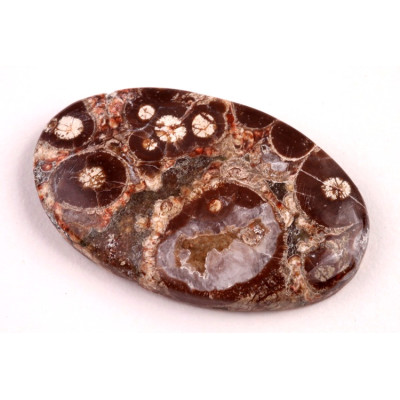 Kabošon Mushroom Green Jade č.6400 (39x24x5mm)