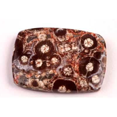 Kabošon Mushroom Green Jade č.6403 (35x26x6mm)