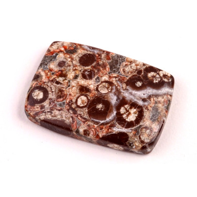 Kabošon Mushroom Green Jade č.6404 (32x22x6mm)