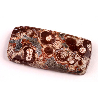 Kabošon Mushroom Green Jade č.6406 (38x19x6mm)