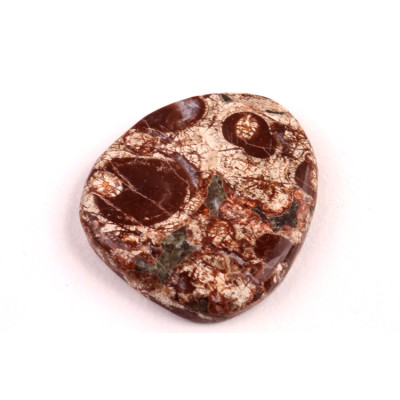 Kabošon Mushroom Green Jade č.6408 (27x25x5mm)