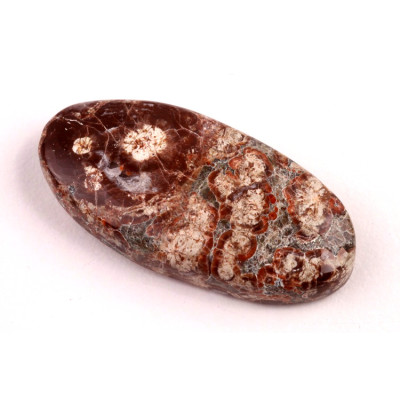 Kabošon Mushroom Green Jade č.6410 (38x18x7mm)