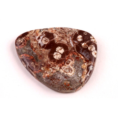 Kabošon Mushroom Green Jade č.6414 (32x25x5mm)