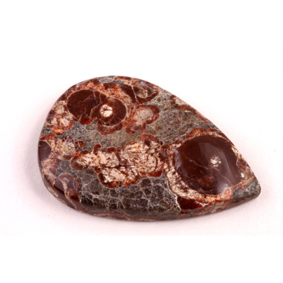 Kabošon Mushroom Green Jade č.6416 (36x24x6mm)