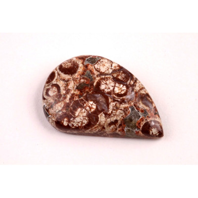 Kabošon Mushroom Green Jade č.6418 (29x19x6mm)