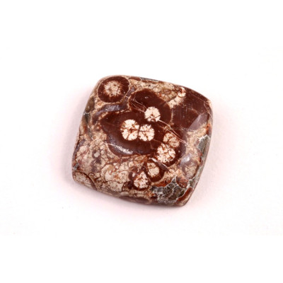 Kabošon Mushroom Green Jade č.6419 (21x20x6mm)