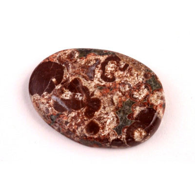 Kabošon Mushroom Green Jade č.6420 (32x23x5mm)