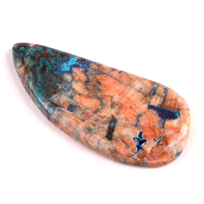 Kabošon Azurite Shattuckite č.6424 (55x25x5mm)