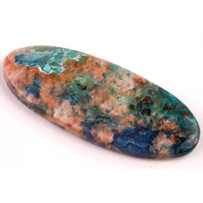 Kabošon Azurite Shattuckite č.6425 (47x18x5mm)
