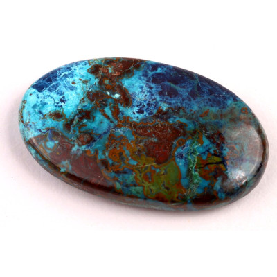 Kabošon Azurite Shattuckite č.6432 (41x25x7mm)