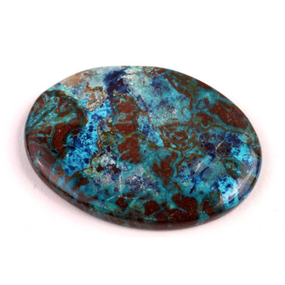 Kabošon Azurite Shattuckite č.6440 (40x28x5mm)