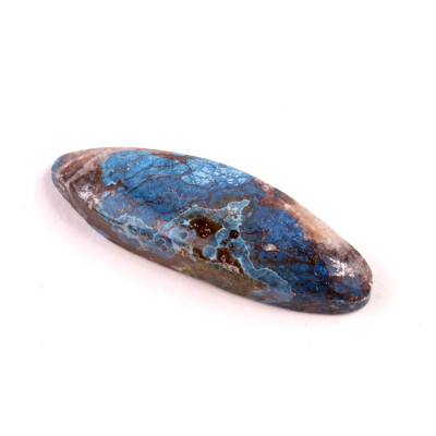 Kabošon Azurite Shattuckite č.6443 (37x12x6mm)