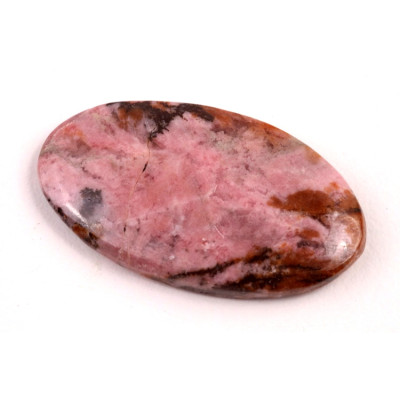 Kabošon  Černý Rhodonit č.6495 (39x22x6mm)