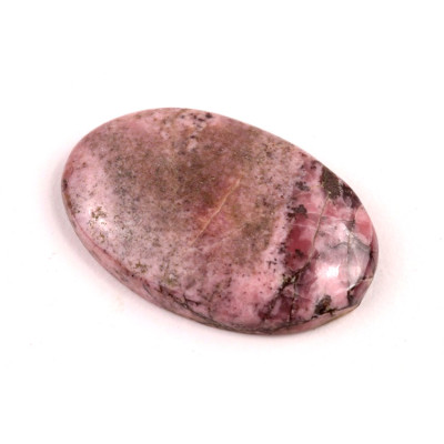 Kabošon  Černý Rhodonit č.6496 (34x22x6mm)