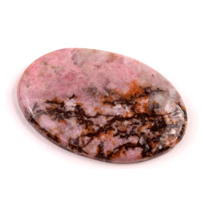 Kabošon  Černý Rhodonit č.6497 (39x26x5mm)