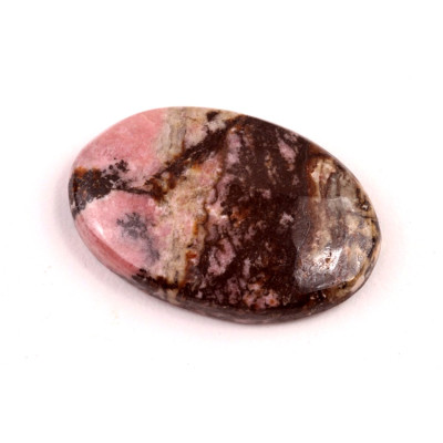 Kabošon  Černý Rhodonit č.6499 (33x22x6mm)