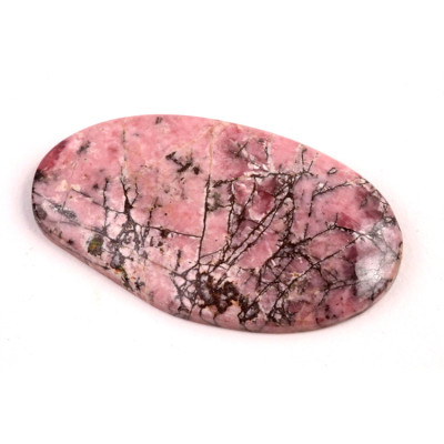 Kabošon  Černý Rhodonit č.6501 (39x22x4mm)