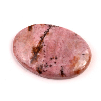 Kabošon  Černý Rhodonit č.6503 (36x26x6mm)