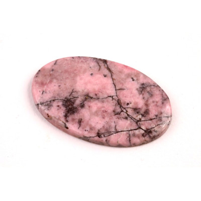 Kabošon  Černý Rhodonit č.6504 (33x20x3mm)