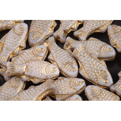 Korálky ryba pstruh č.5796 (24x10mm)