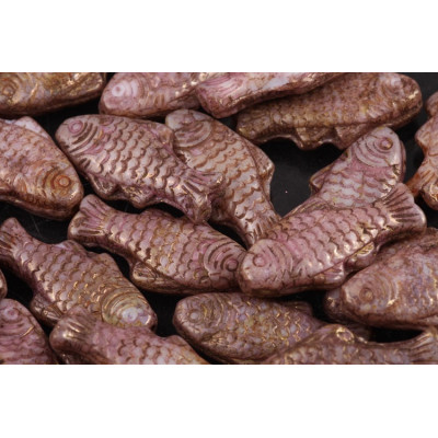 Korálky ryba pstruh č.5797 (24x10mm)