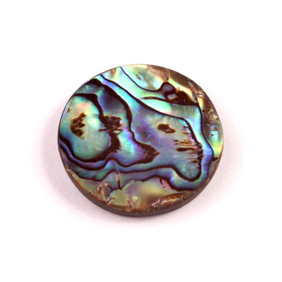 Kabošon  Přírodní Perleť na umělém onyxu č.6520 (29x5mm)