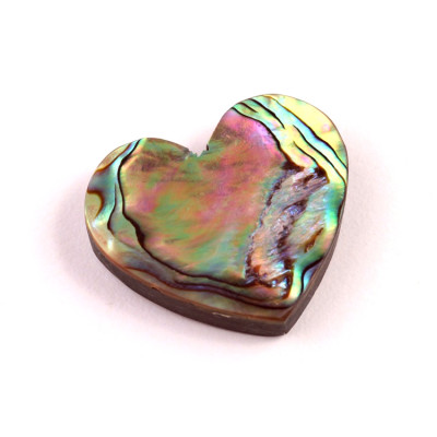 Kabošon  Přírodní Perleť na umělém onyxu č.6533 (28x31x6mm)