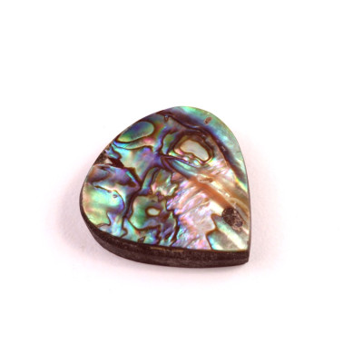 Kabošon  Přírodní Perleť na umělém onyxu č.6540 (26x25x7mm)