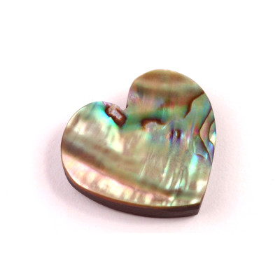 Kabošon  Přírodní Perleť na umělém onyxu č.6542 (28x29x7mm)