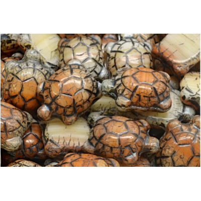 Korálky želva č.5802 (19x14mm)