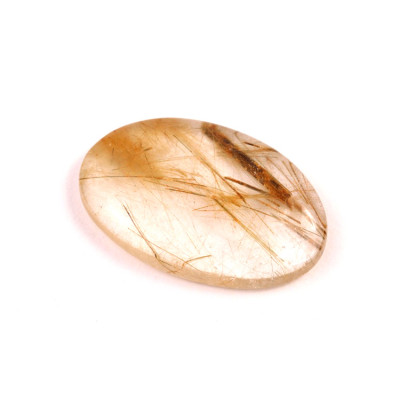 Kabošon  Zelený Rutil č.6572 (32x21x6mm)