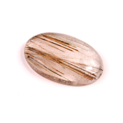 Kabošon  Zelený Rutil č.6576 (34x21x7mm)