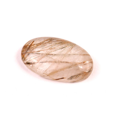 Kabošon  Zelený Rutil č.6579 (32x19x8mm)