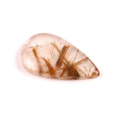 Kabošon  Zelený Rutil č.6581 (35x20x6mm)