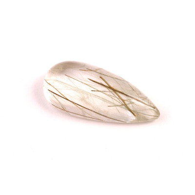 Kabošon  Zelený Rutil č.6583 (31x14x10mm)