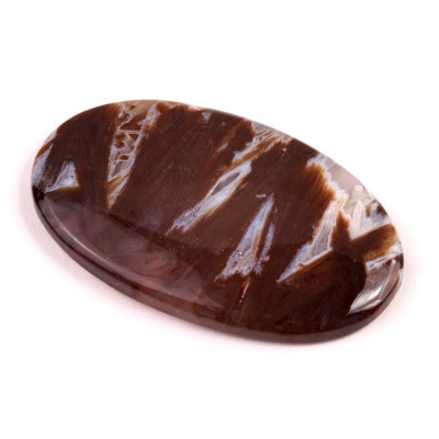 Kabošon Turecký Tyčinkový Achát č.6594 (48x29x5mm)