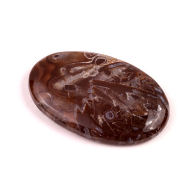 Kabošon Turecký Tyčinkový Achát č.6596 (41x26x6mm)