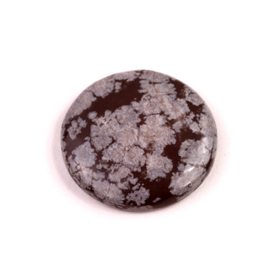 Kabošon Vločkový Obsidián č.6615 (28x5mm)