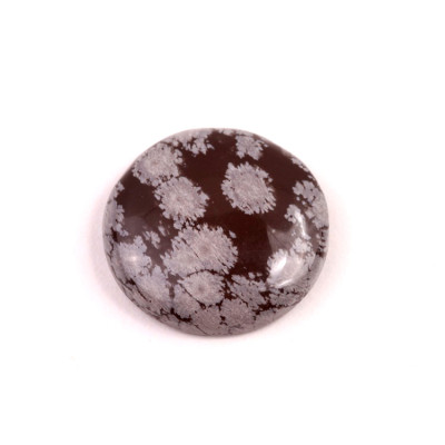 Kabošon Vločkový Obsidián č.6619 (25x6mm)