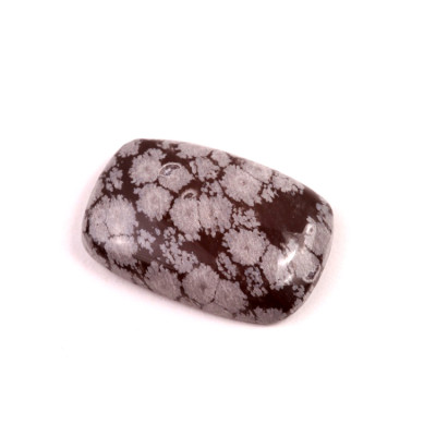 Kabošon Vločkový Obsidián č.6622 (28x19x6mm)