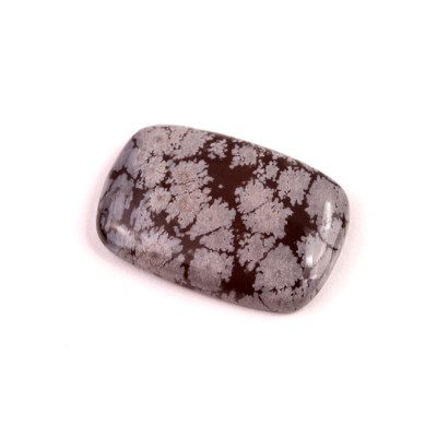 Kabošon Vločkový Obsidián č.6626 (28x19x5mm)