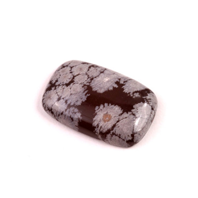 Kabošon Vločkový Obsidián č.6627 (28x19x6mm)