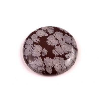 Kabošon Vločkový Obsidián č.6628 (27x5mm)