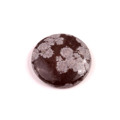 Kabošon Vločkový Obsidián č.6629 (25x5mm)