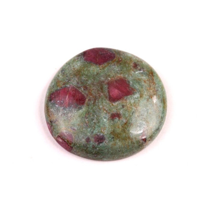 Kabošon Rubín ve Fuchsitu č.6664 (31x6mm)