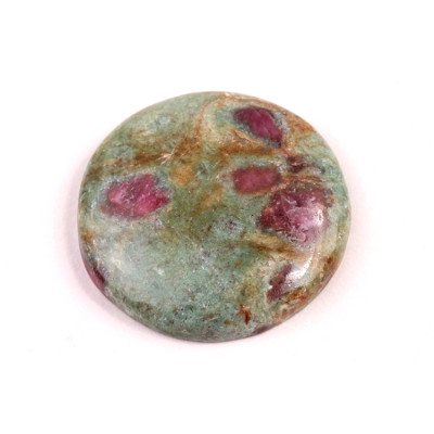 Kabošon Rubín ve Fuchsitu č.6677 (32x6mm)