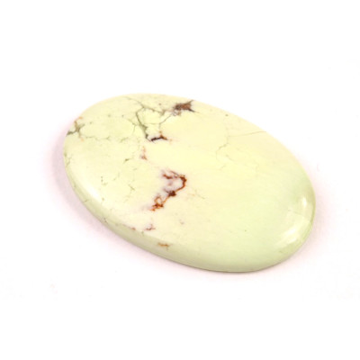 Kabošon Citronový Chrysopras č.6691 (37x24x5mm)