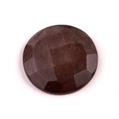 Kabošon Broušený Stříbrný Obsidián č.6714 (29x6mm)