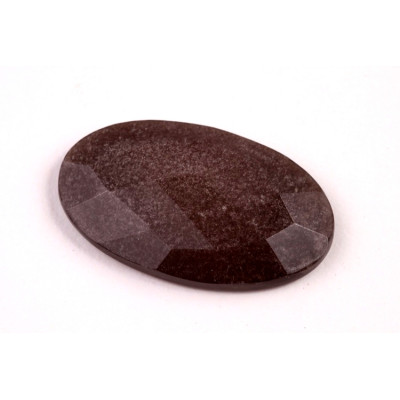 Kabošon Broušený Stříbrný Obsidián č.6728 (32x19x5mm)